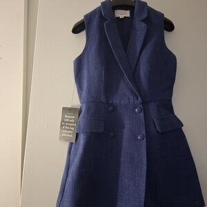 Pomander Place Blue Sleeveless Jumpsuit